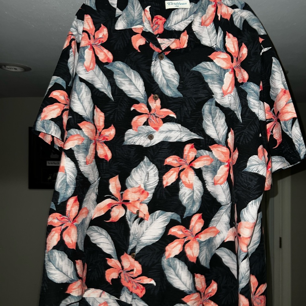 Beautiful Caribbean silk shirt